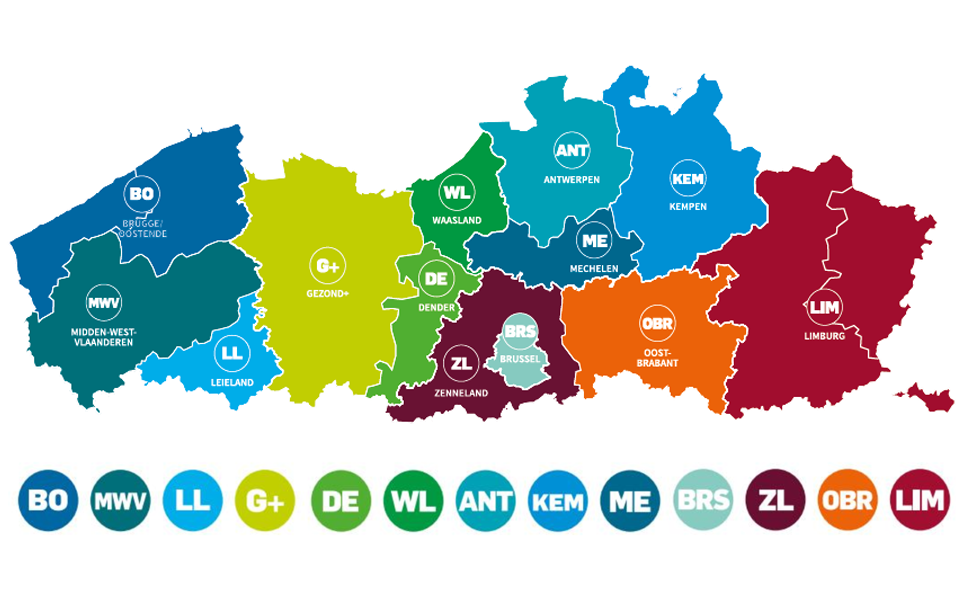 Logo's gezondheidsmakers gezond in brussel